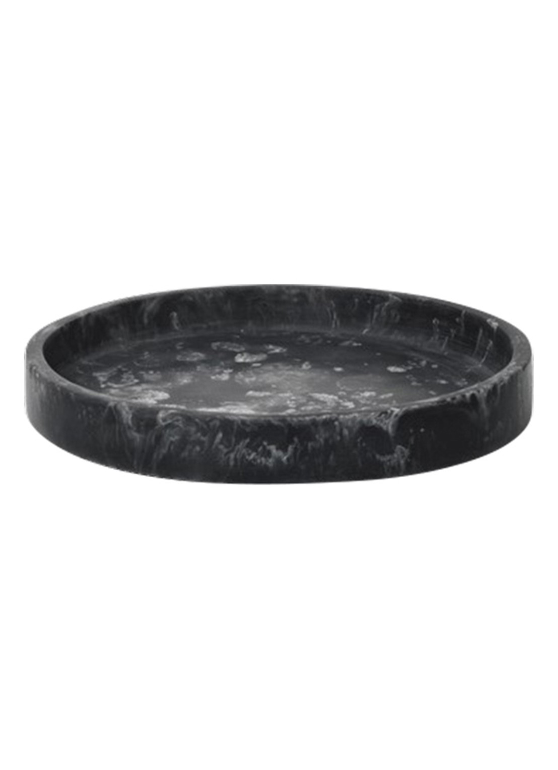 ferm LIVING Mist dienblad Ø20 cm - voorkant zwart