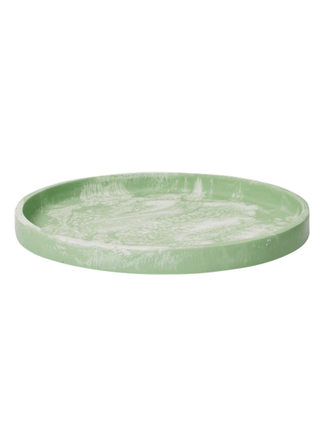 ferm LIVING Mist dienblad Ø30 cm - voorkant groen