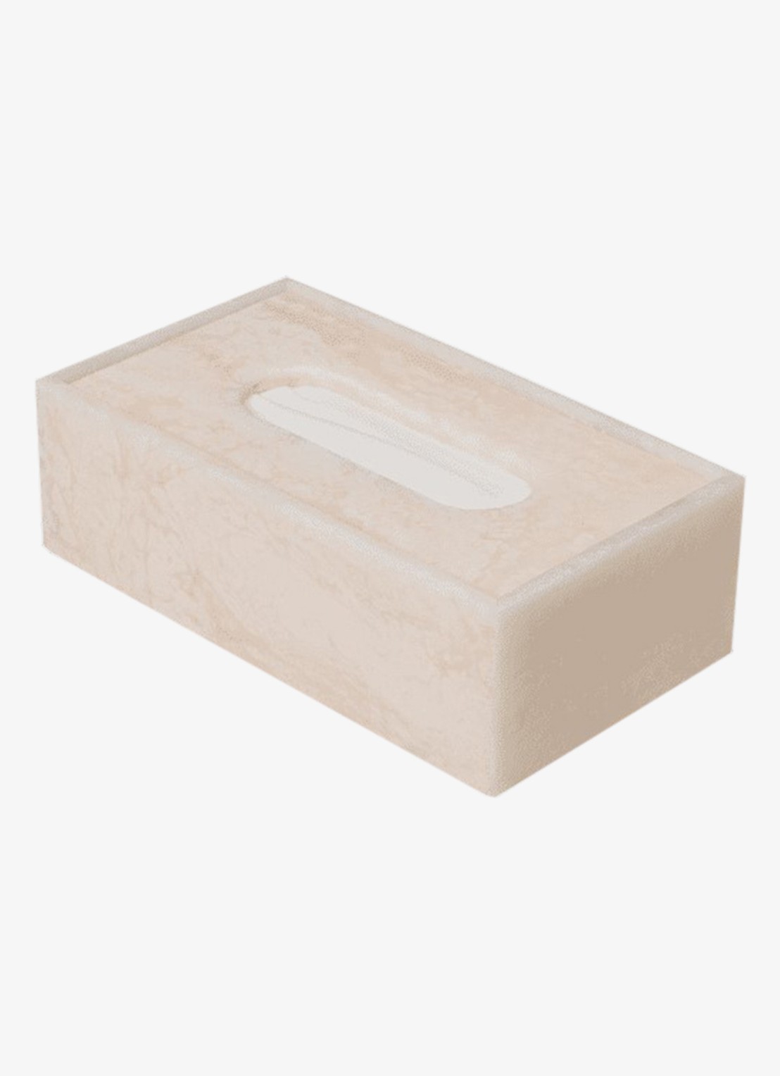 ferm LIVING Mist tissuebox 12 x 21,5 cm - voorkant 2 parelmoer