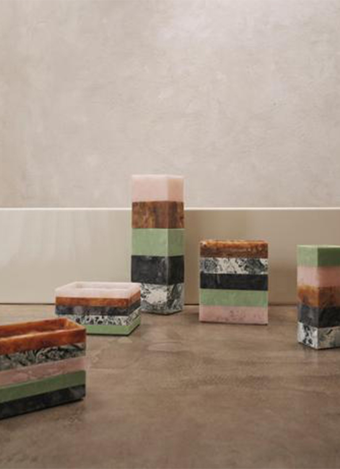 ferm LIVING Mist Tray dienblad 10 x 15 cm - voorkant 2 antraciet