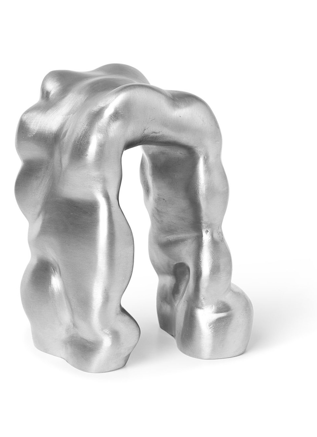 ferm LIVING Morf sculptuur 18,5 cm - detail 3 zilver