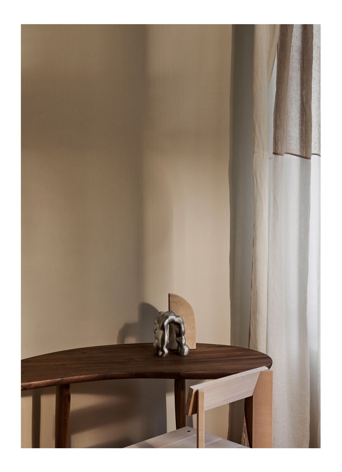 ferm LIVING Morf sculptuur 18,5 cm - detail 5 zilver