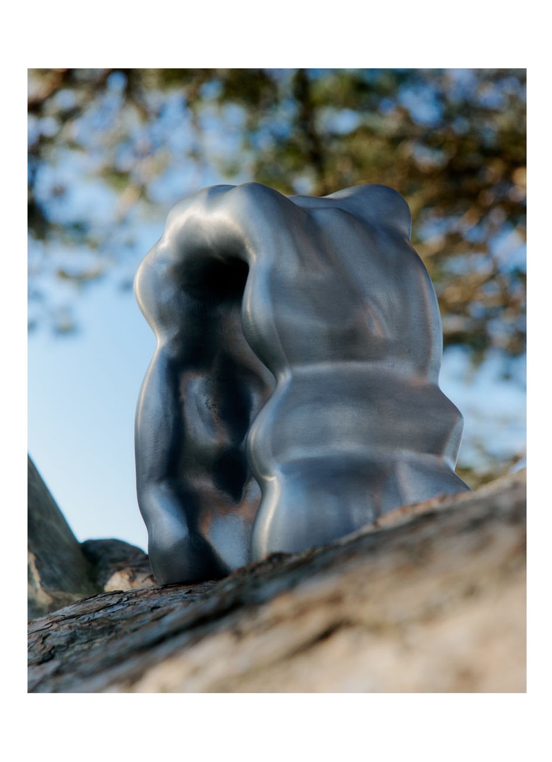 ferm LIVING Morf sculptuur 18,5 cm - detail 6 zilver