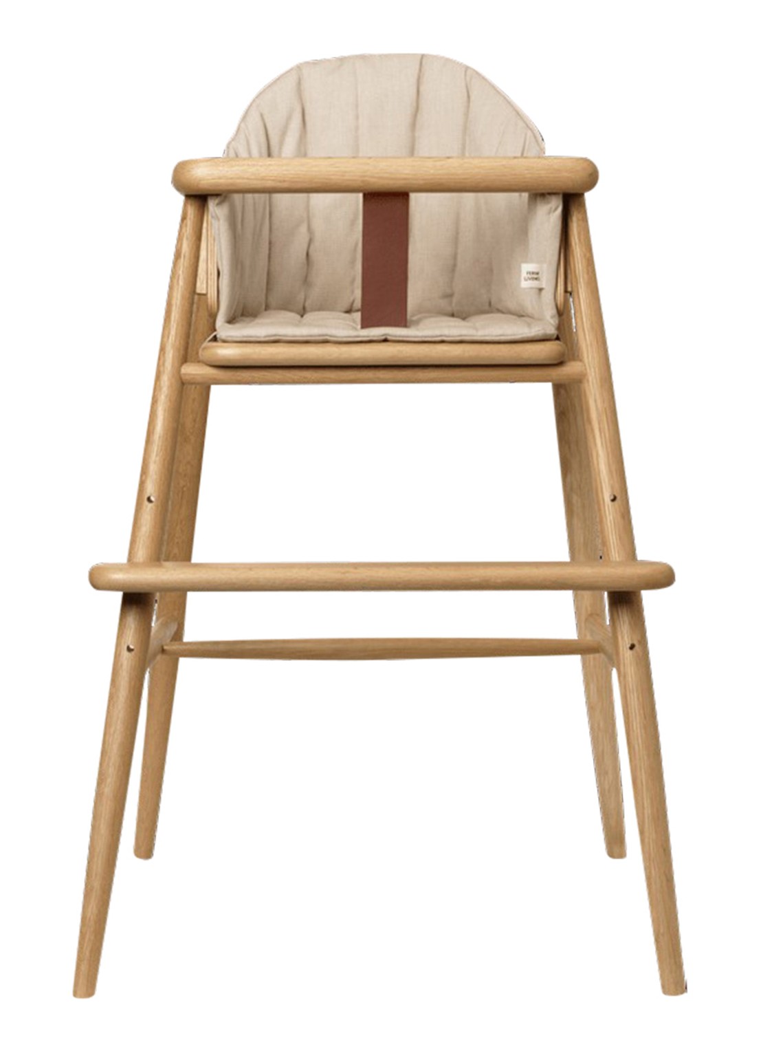 ferm LIVING Muru hoge stoel - voorkant zand