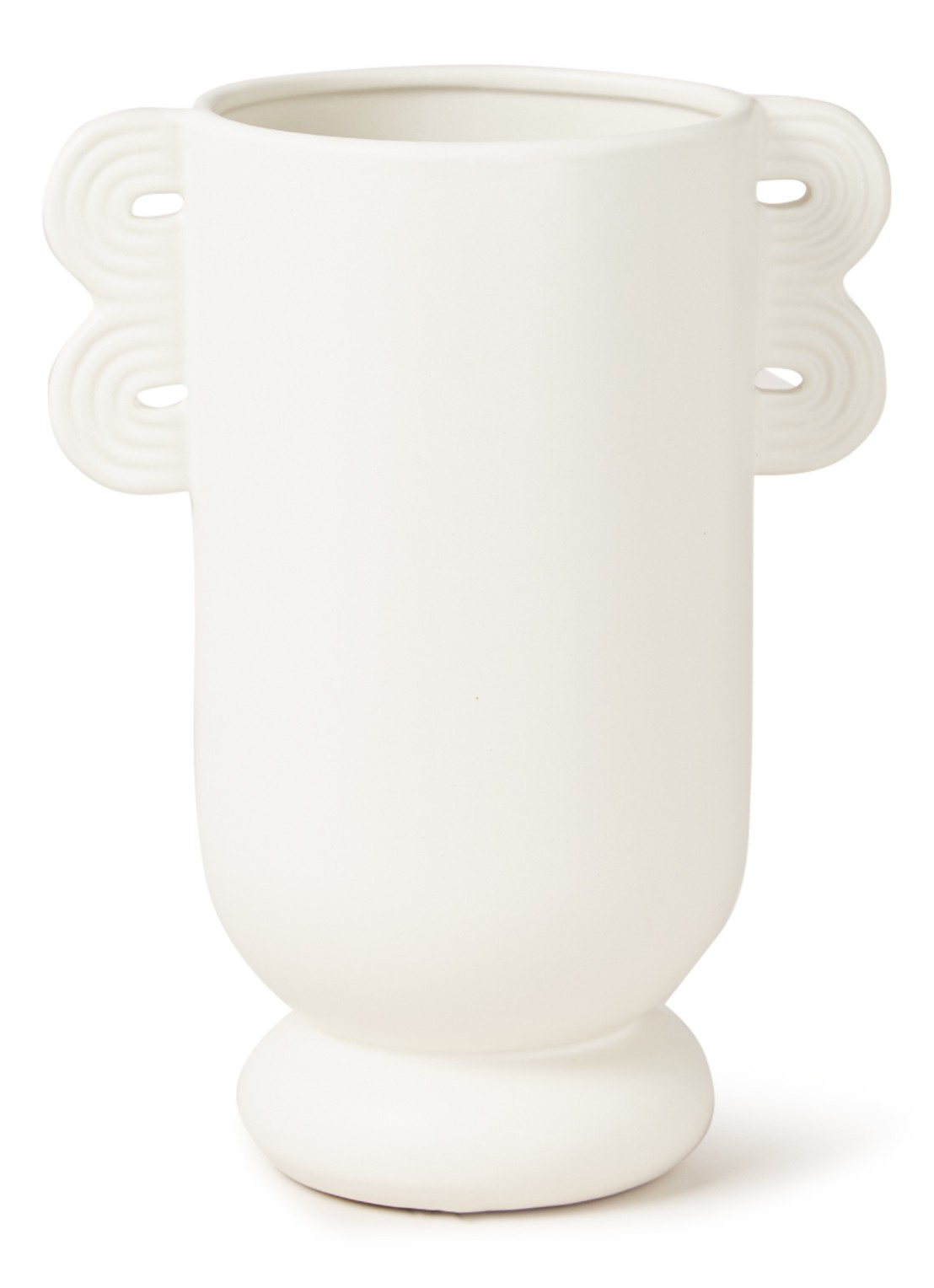 ferm LIVING Muses Ania vaas 26 cm  - voorkant wit