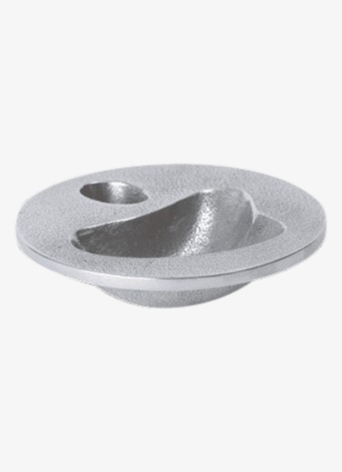 ferm LIVING Niche Small schaal 9,5 cm - voorkant zilver