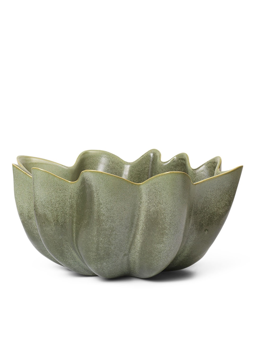 ferm LIVING Nium schaal ø22 cm - voorkant groen