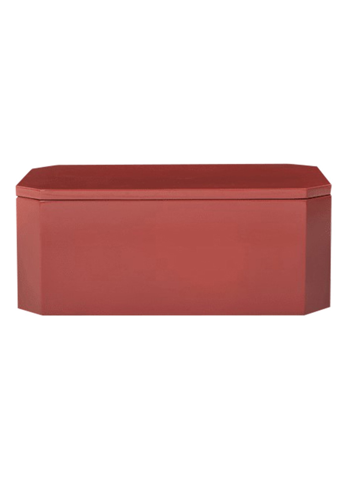 ferm LIVING Nova opbergdoos 25 x 15 cm - achterkant rood