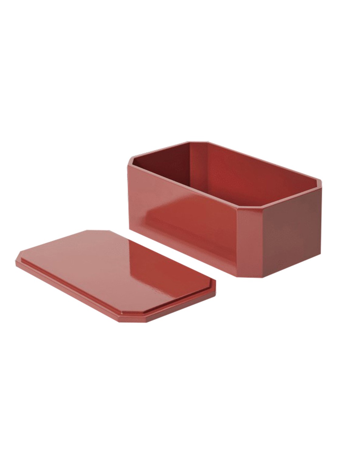 ferm LIVING Nova opbergdoos 25 x 15 cm - voorkant 3 rood