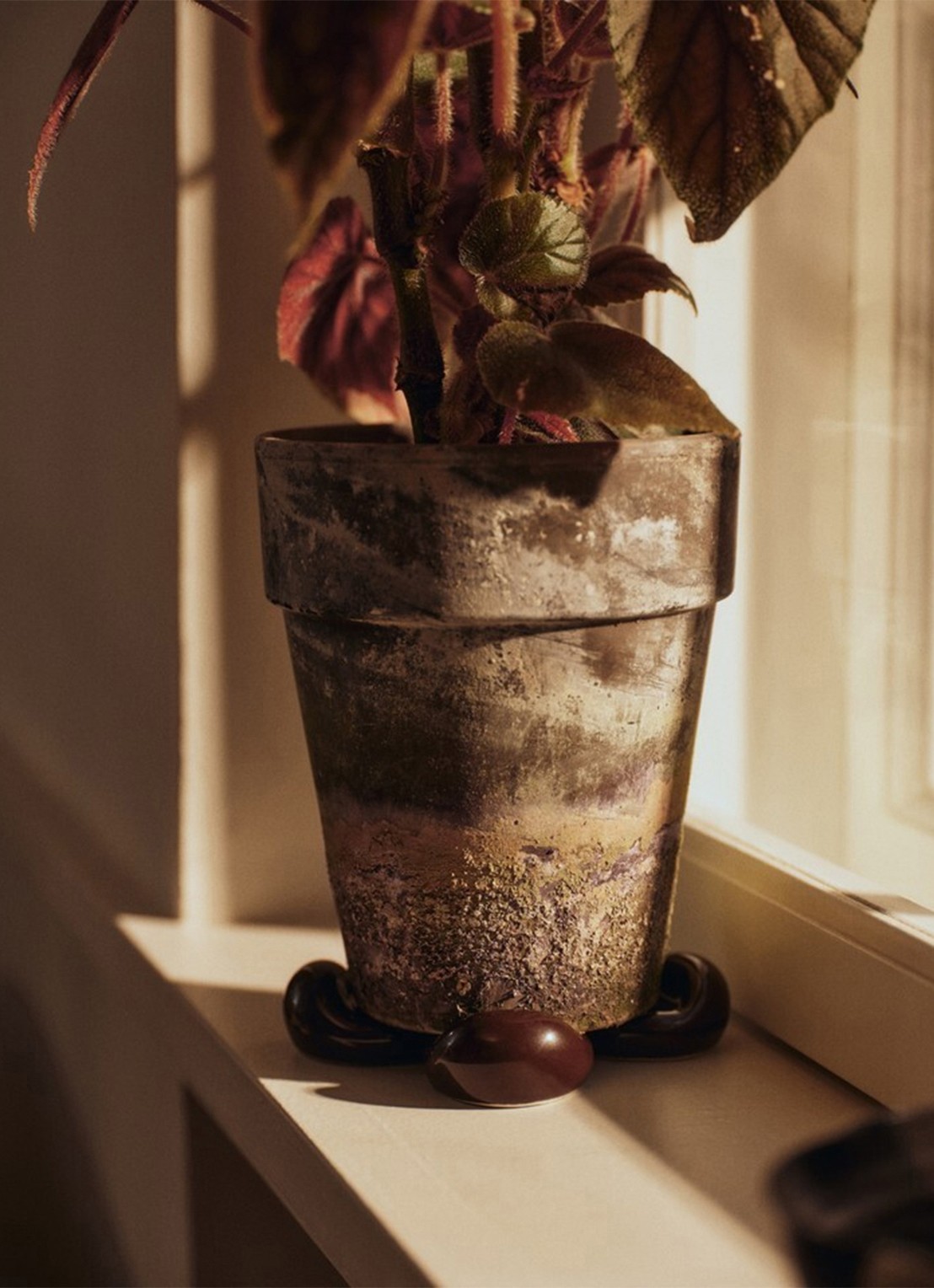 ferm LIVING Nube poten voor bloempot set van 4 - achterkant 3 bruin