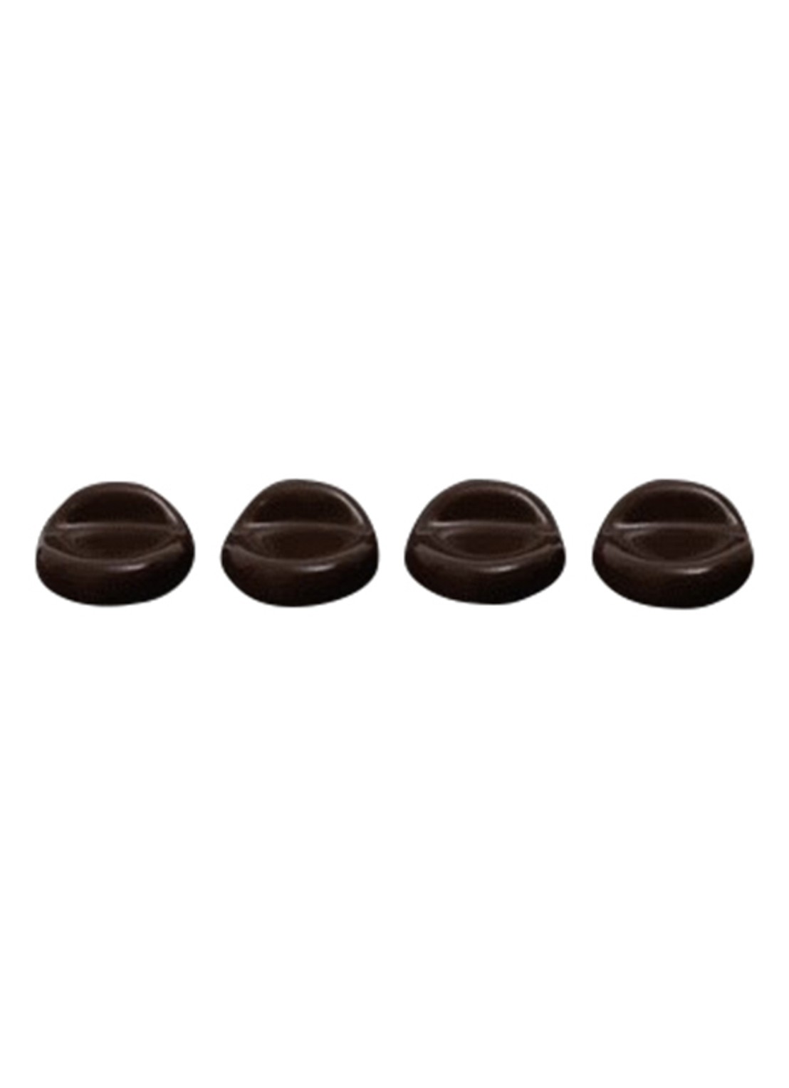 ferm LIVING Nube poten voor bloempot set van 4 - voorkant bruin