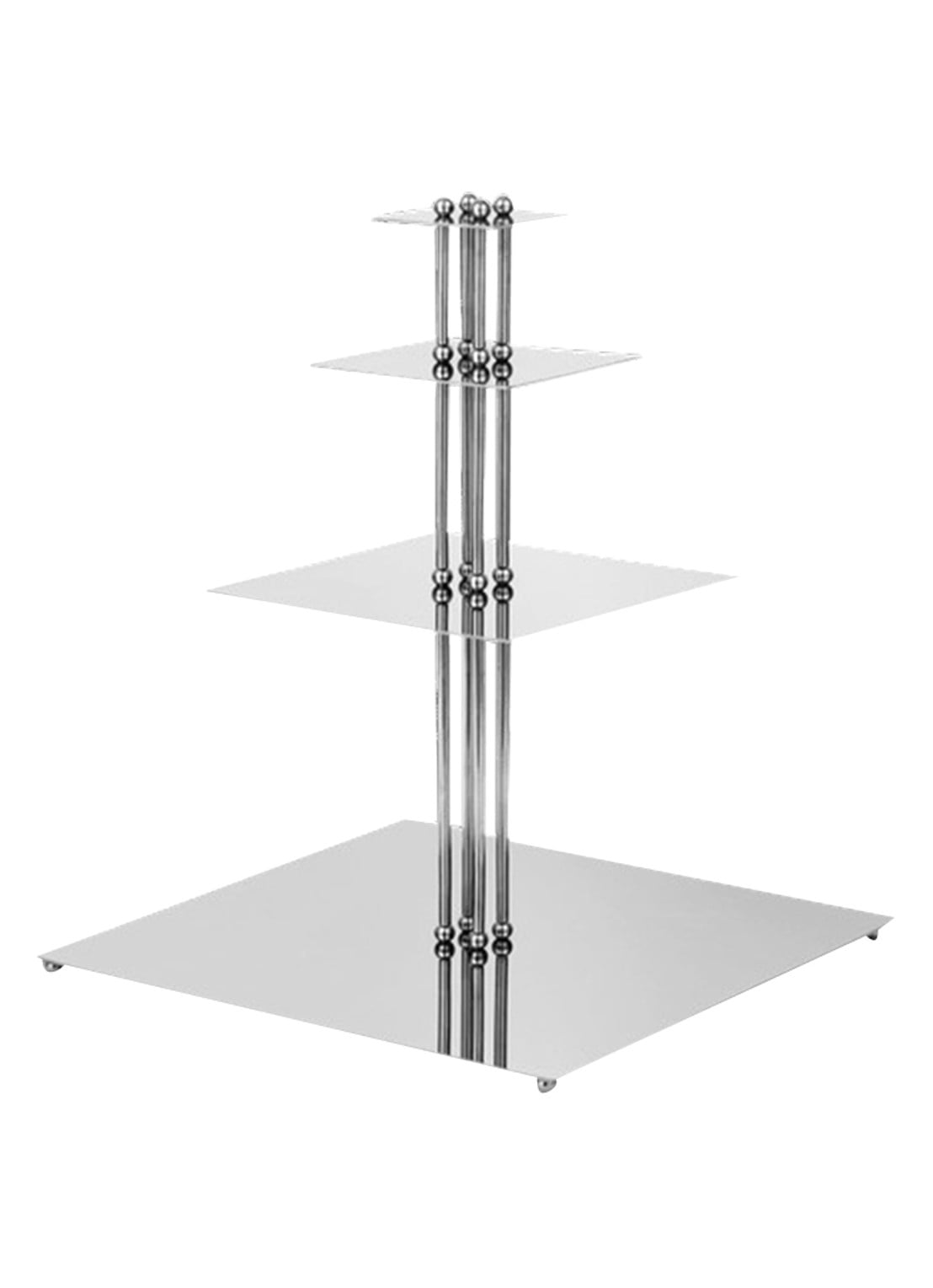ferm LIVING Orbelle etagère 36 cm - achterkant 4 zilver
