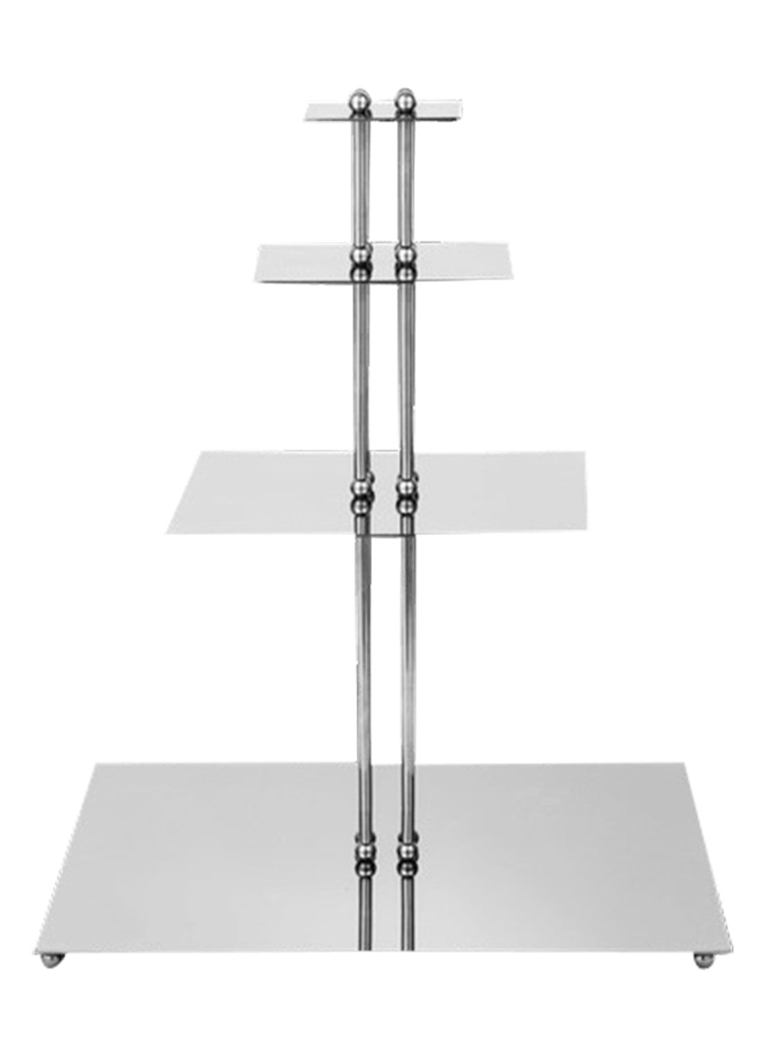 ferm LIVING Orbelle etagère 36 cm - voorkant zilver
