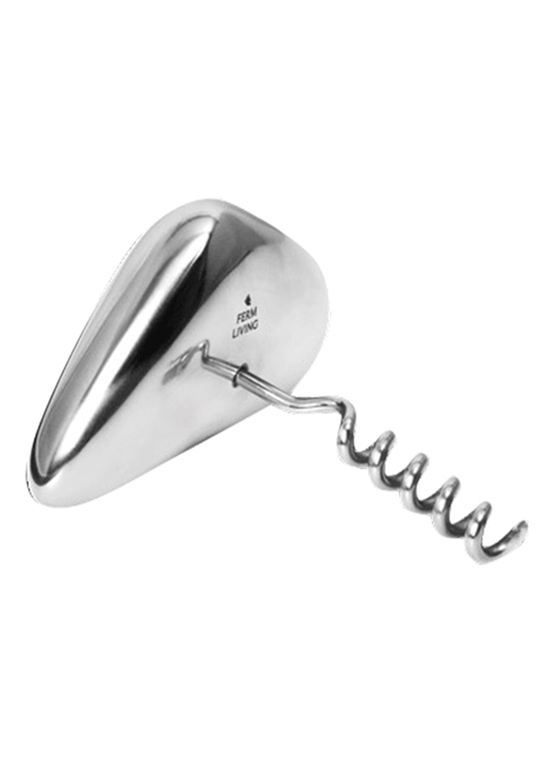ferm LIVING Orevo kurkentrekker - voorkant zilver