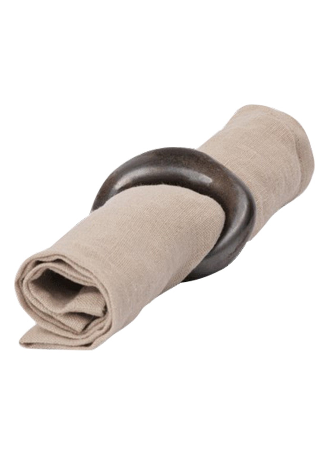 ferm LIVING Orrith servetring set van 4 - voorkant 2 brons