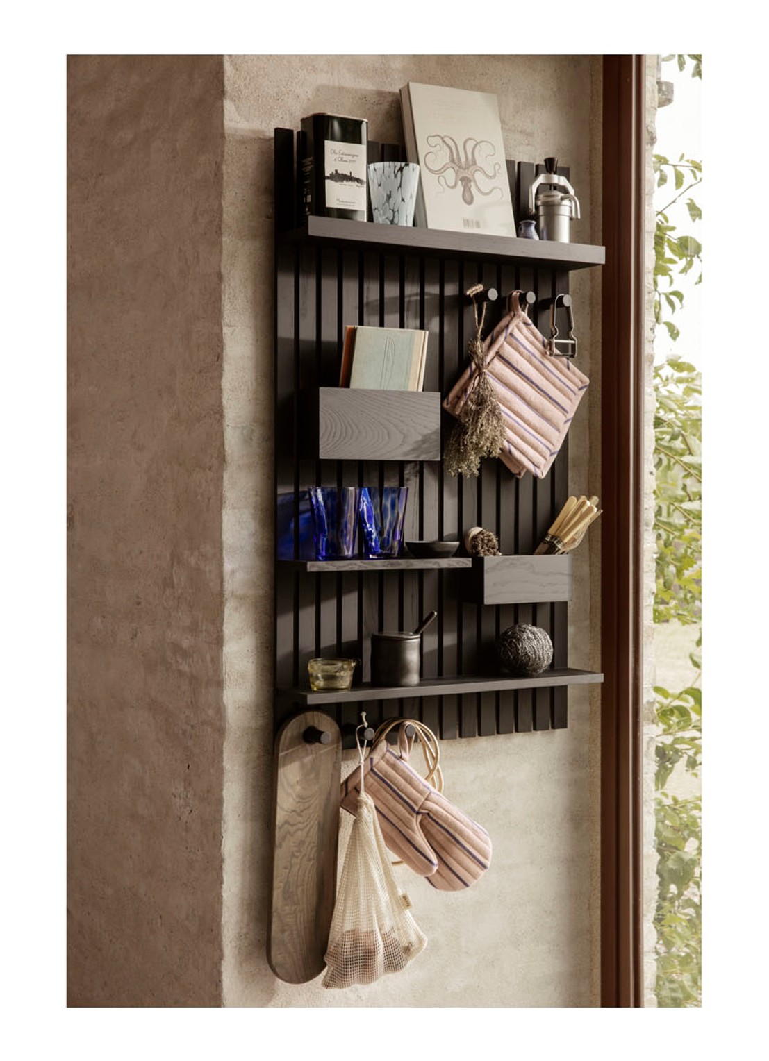 ferm LIVING Ovenwant van katoenblend - voorkant 2 zand