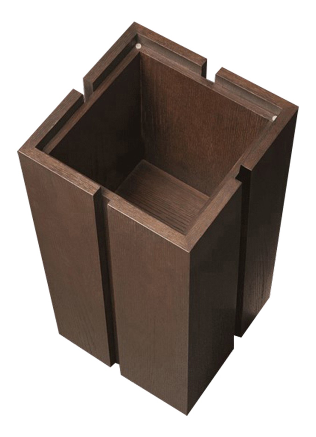 ferm LIVING Parcel sokkel 60 cm - achterkant 3 donkerbruin