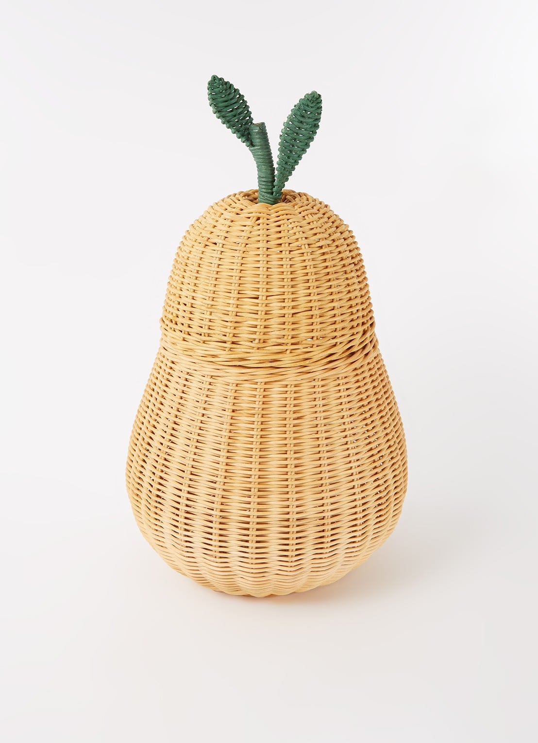 ferm LIVING Pear Large opbergmand 59 cm - voorkant lichtoranje