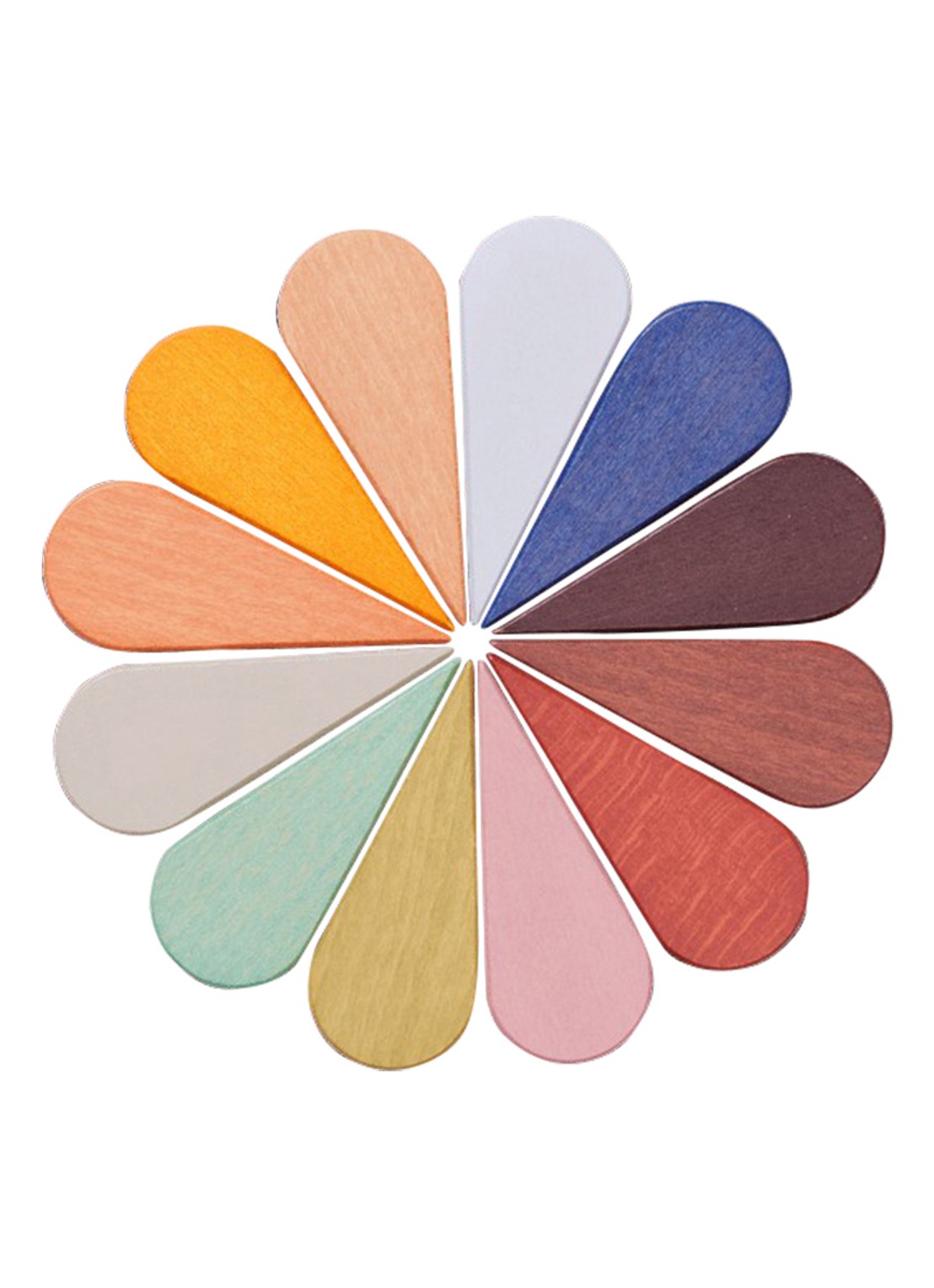 ferm LIVING Petal speelblokken - achterkant geel