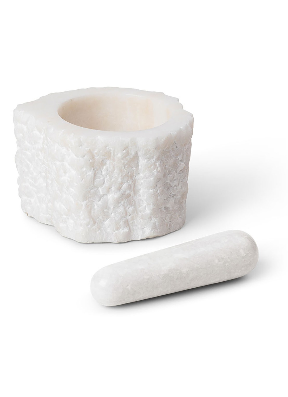 ferm LIVING Petra Mortar vijzel 12 cm - voorkant 2 wit