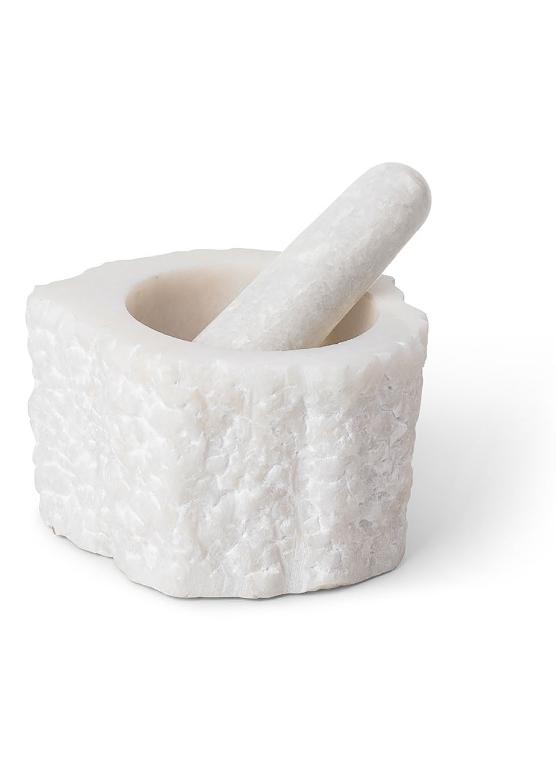 ferm LIVING Petra Mortar vijzel 12 cm - voorkant 3 wit