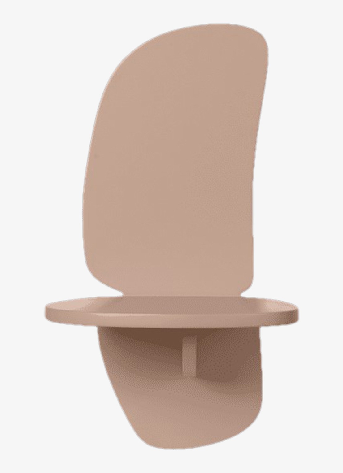 ferm LIVING Pilu wandplank 40 cm - voorkant oudroze