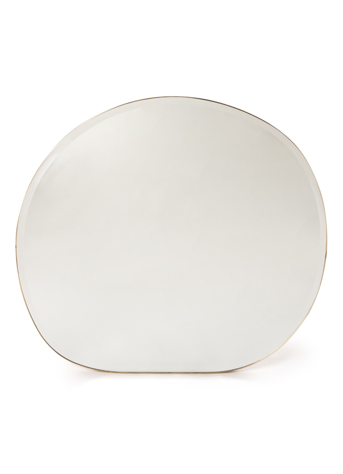ferm LIVING Pond Small wandspiegel   - voorkant zwart