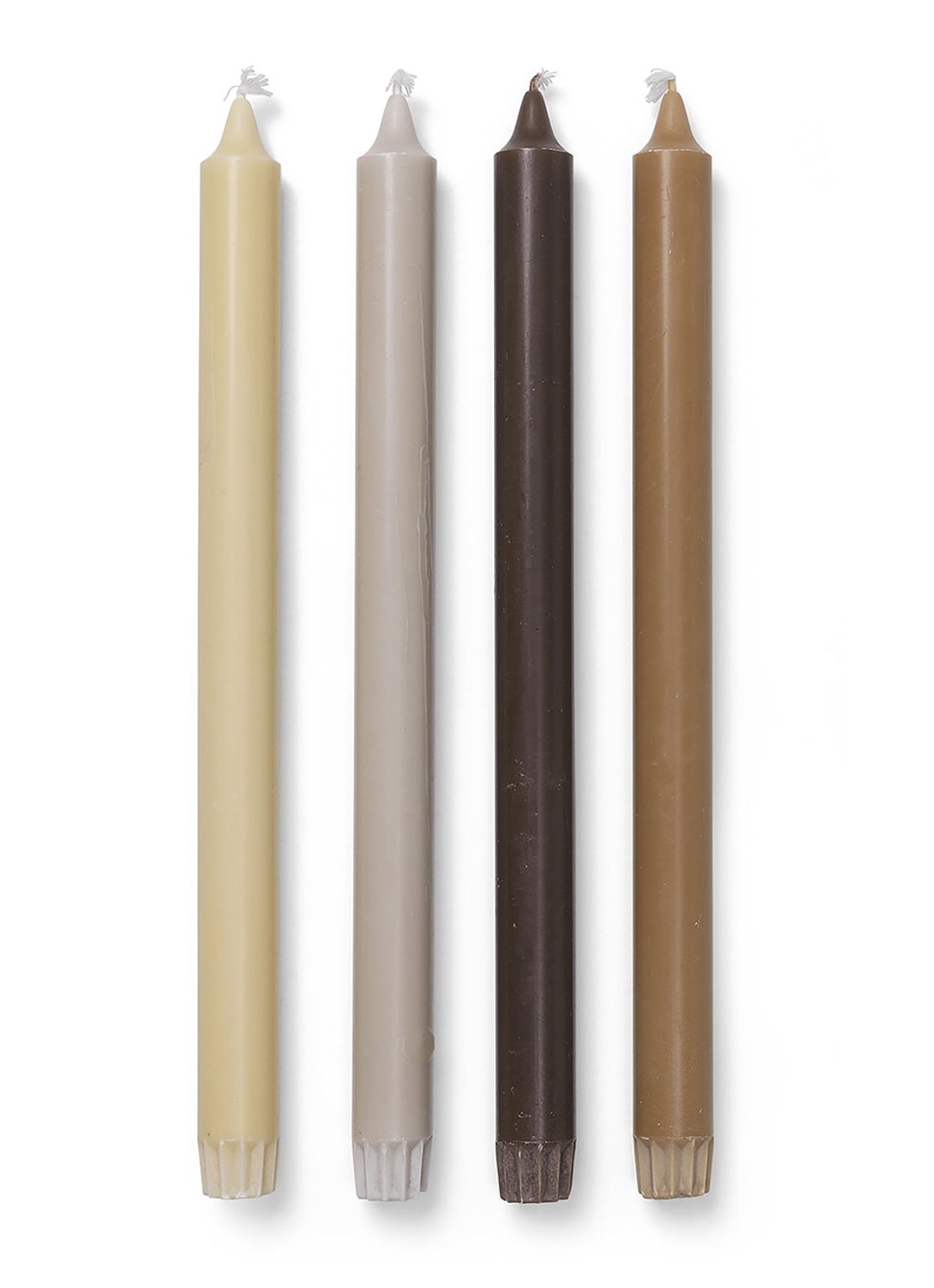 ferm LIVING Pure dinerkaars set van 4 - voorkant multicolor
