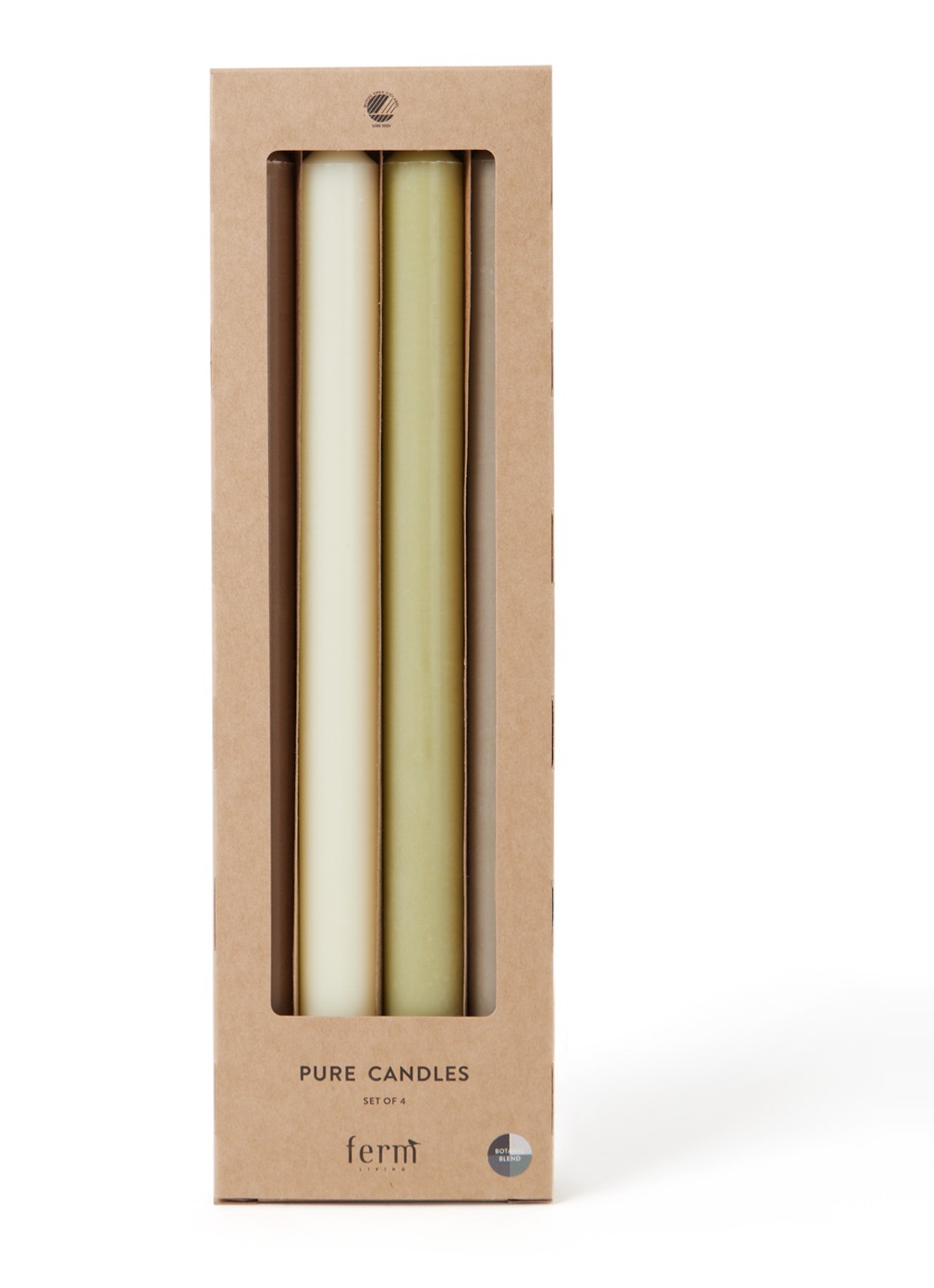 ferm LIVING Pure dinerkaars set van 4 - voorkant multicolor