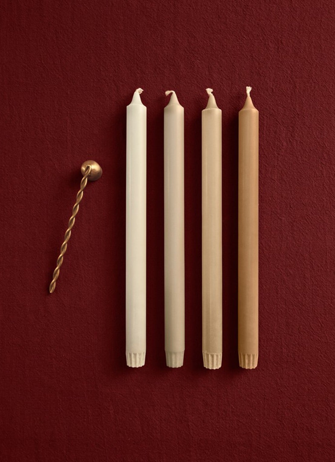 ferm LIVING Pure dinerkaars set van 4 - voorkant 2 grijs