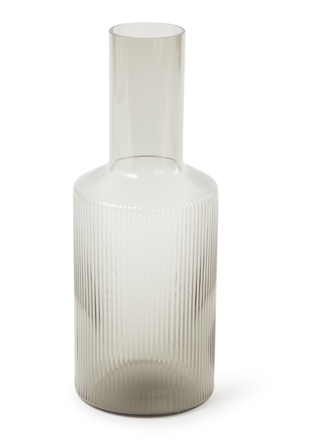 ferm LIVING Ripple Car karaf 0,9 liter - voorkant lichtgrijs