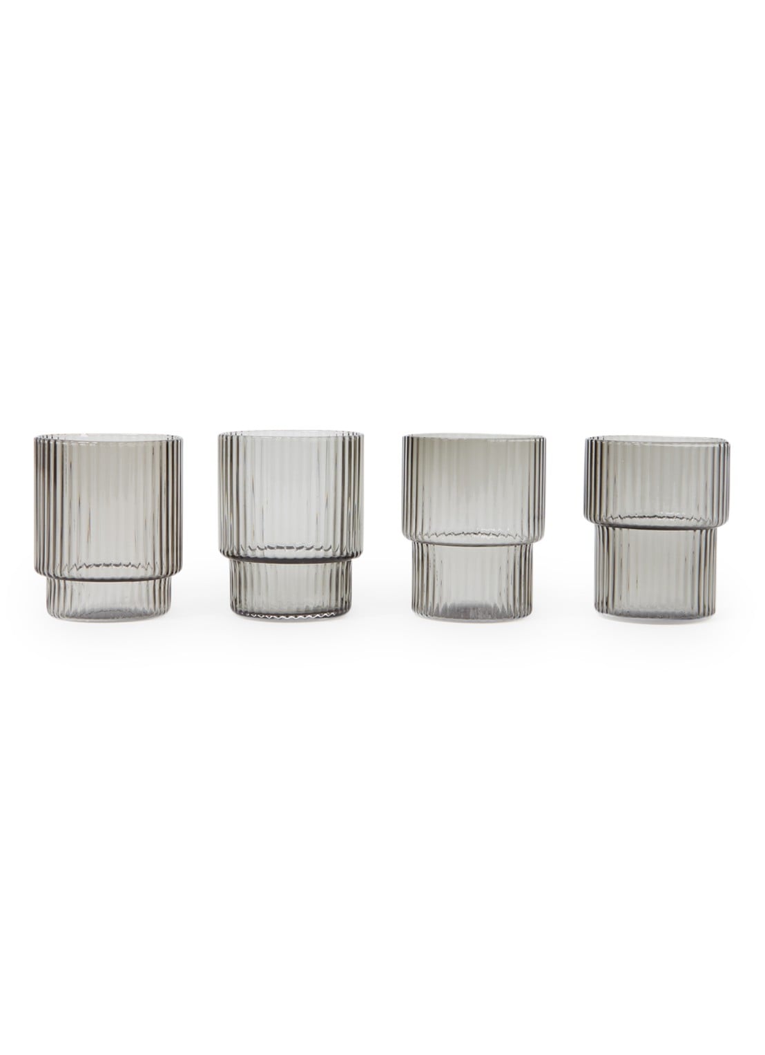 ferm LIVING Ripple drinkglas 6 cl set van 4 - voorkant undefined