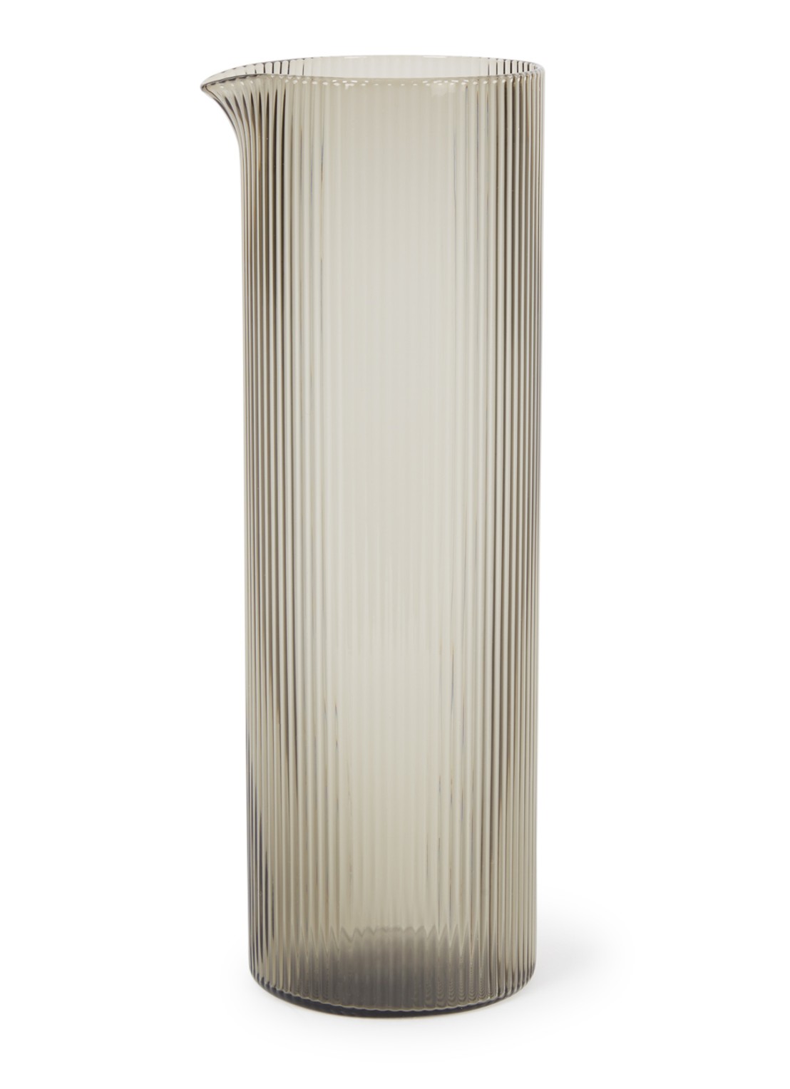 ferm LIVING Ripple karaf 1,1 liter - voorkant grijs