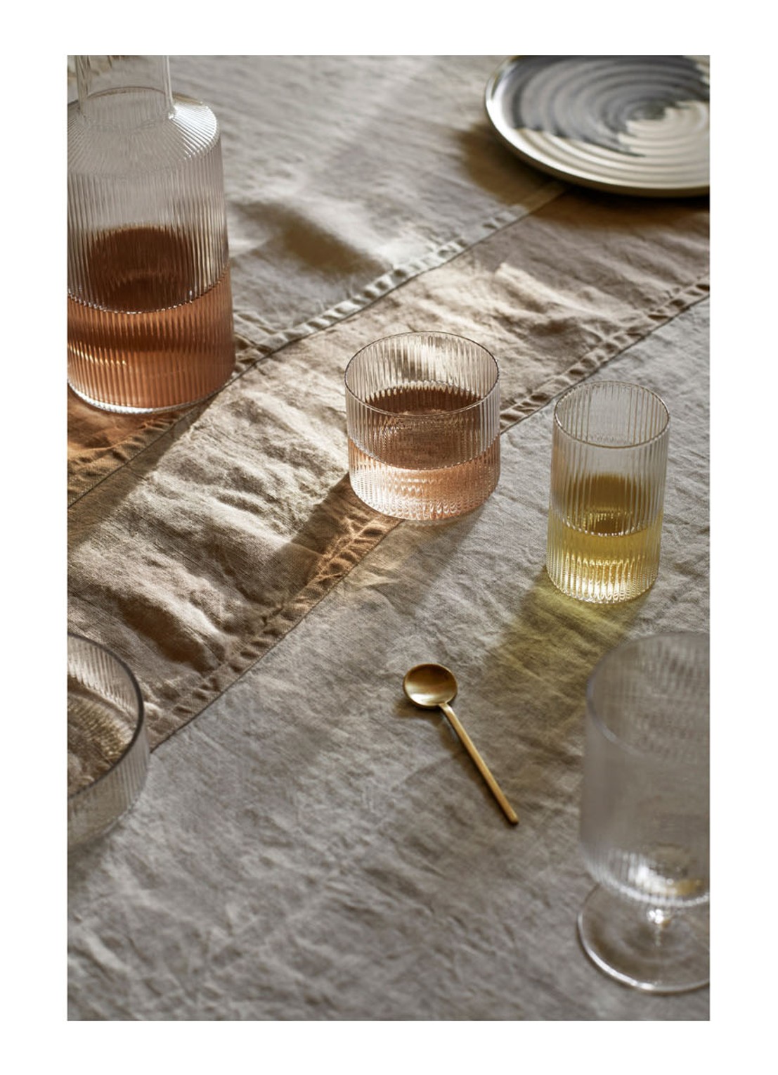 ferm LIVING Ripple Verrines glazen set van 4 - detail 4 transparant