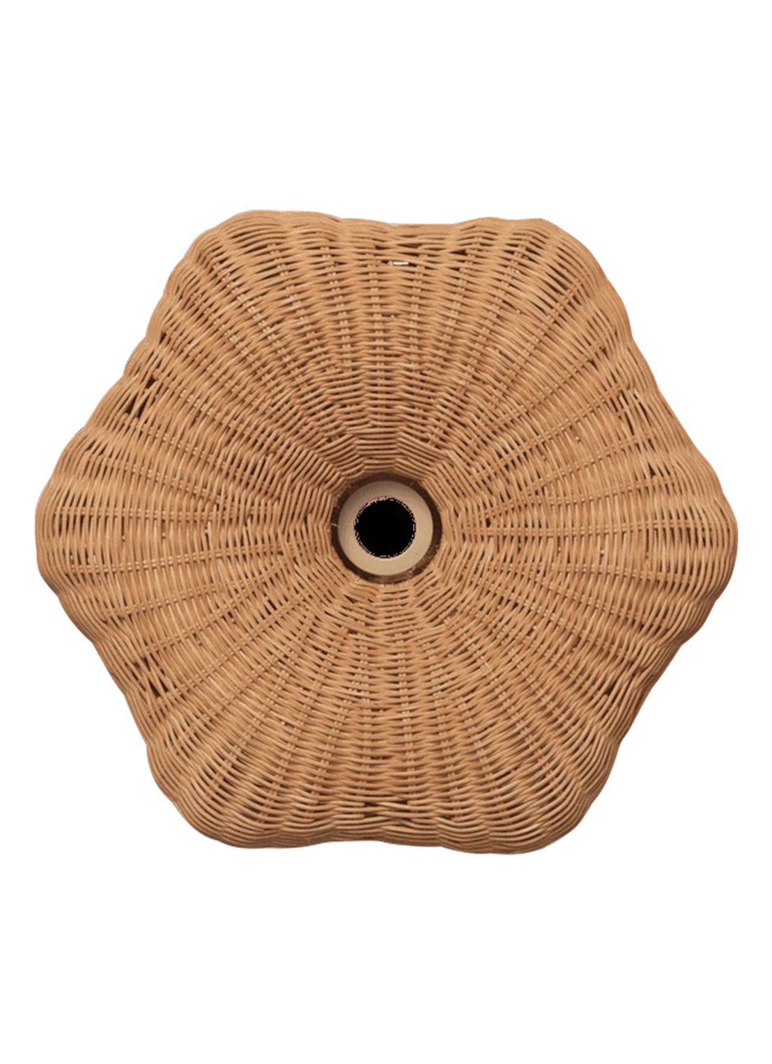 ferm LIVING Rivan lampenkap Ø45 cm - detail 3 naturel