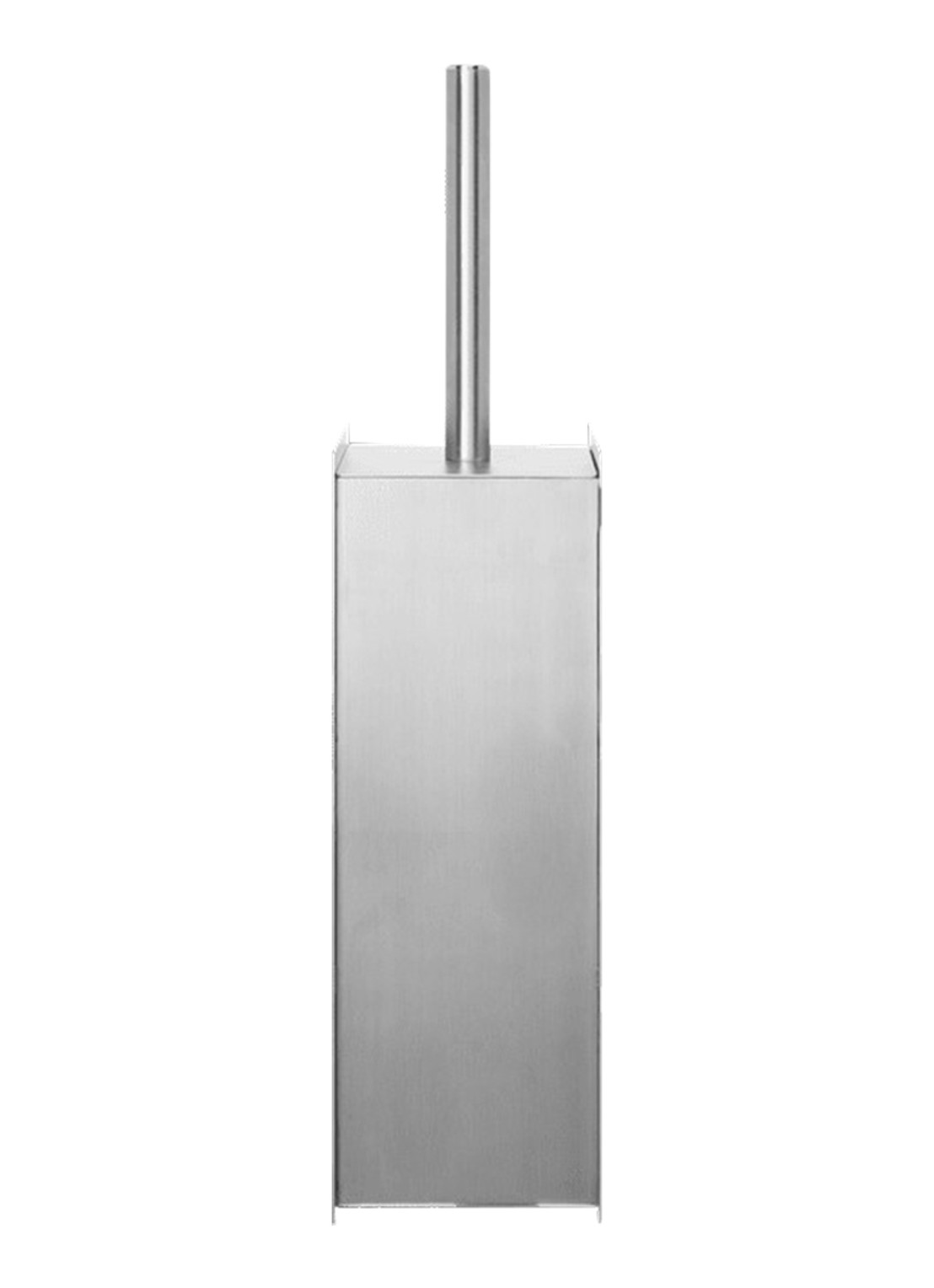 ferm LIVING Sama toiletborstel met houder 38 cm - voorkant zilver
