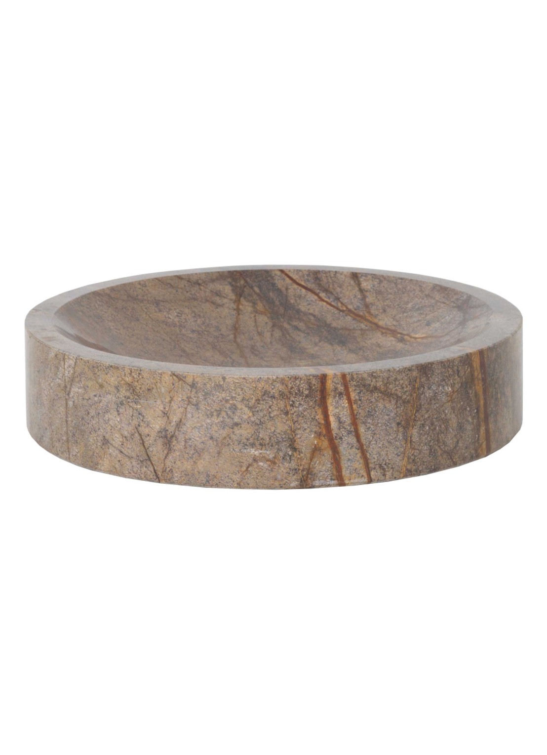 ferm LIVING Scape schaal Ø30 cm - voorkant bruin