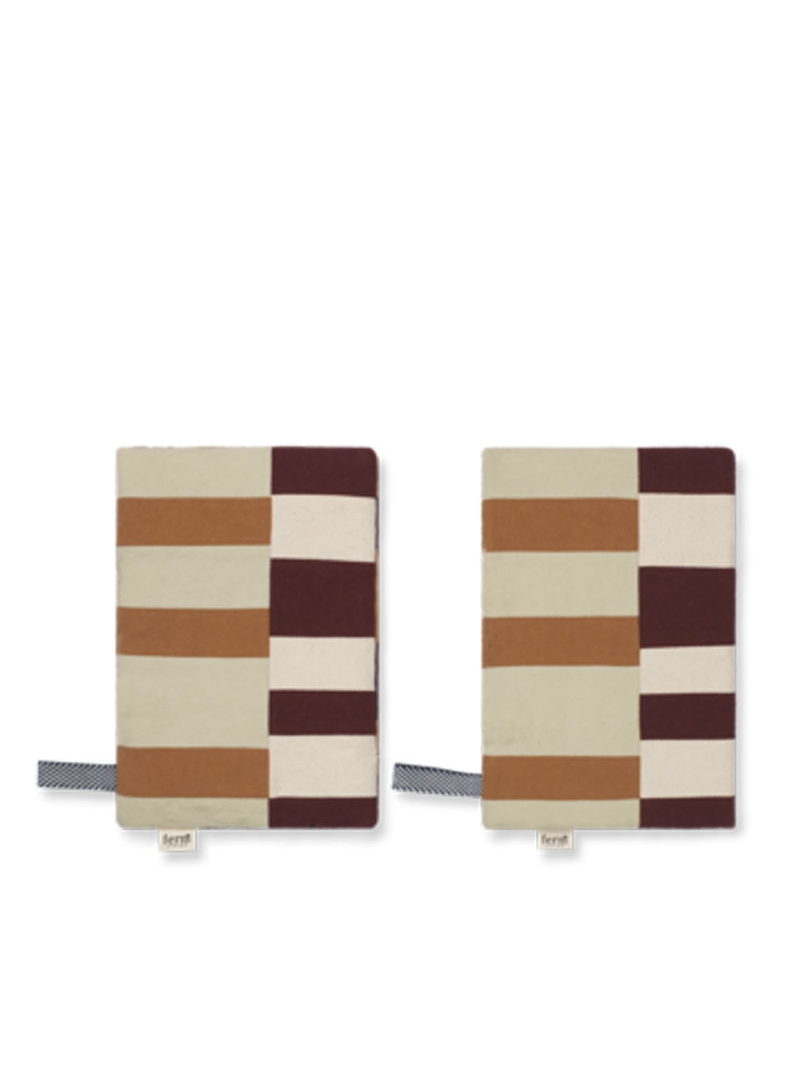 ferm LIVING Section pannenlap set van 2 - voorkant beige