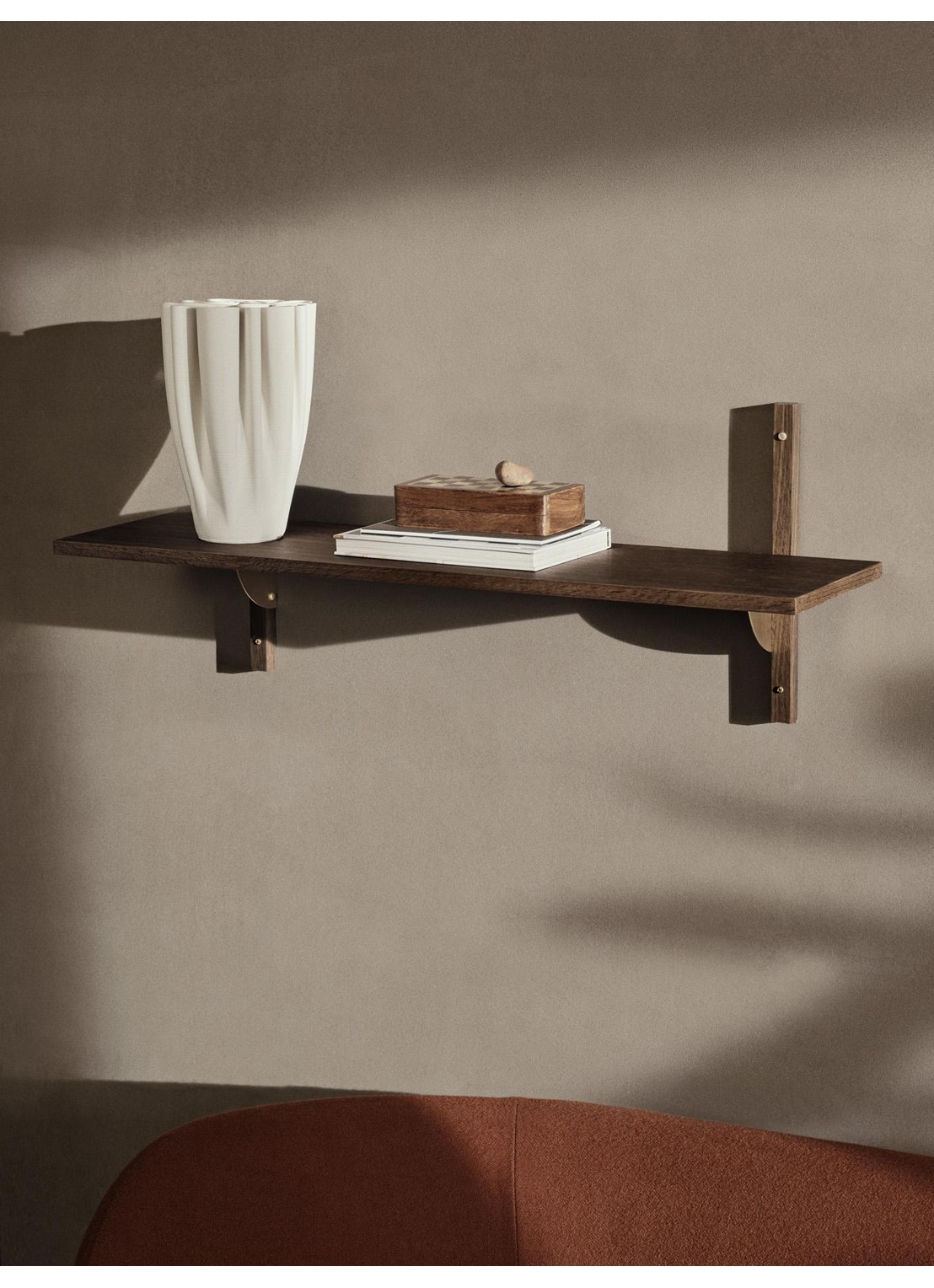 ferm LIVING Sector Shelf wandplank 87 cm - detail 3 beige