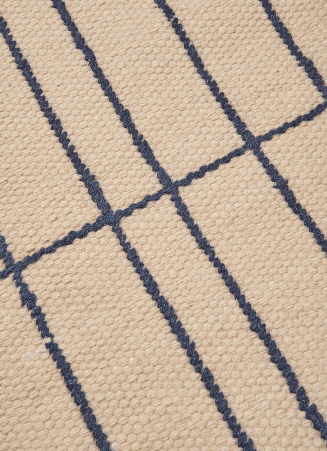 ferm LIVING Sen vloerkleed in wolblend 140 x 200 cm - voorkant 2 creme