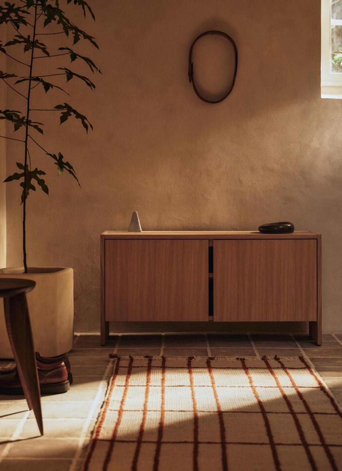 ferm LIVING Sen vloerkleed in wolblend 80 x 200 cm - detail 3 beige
