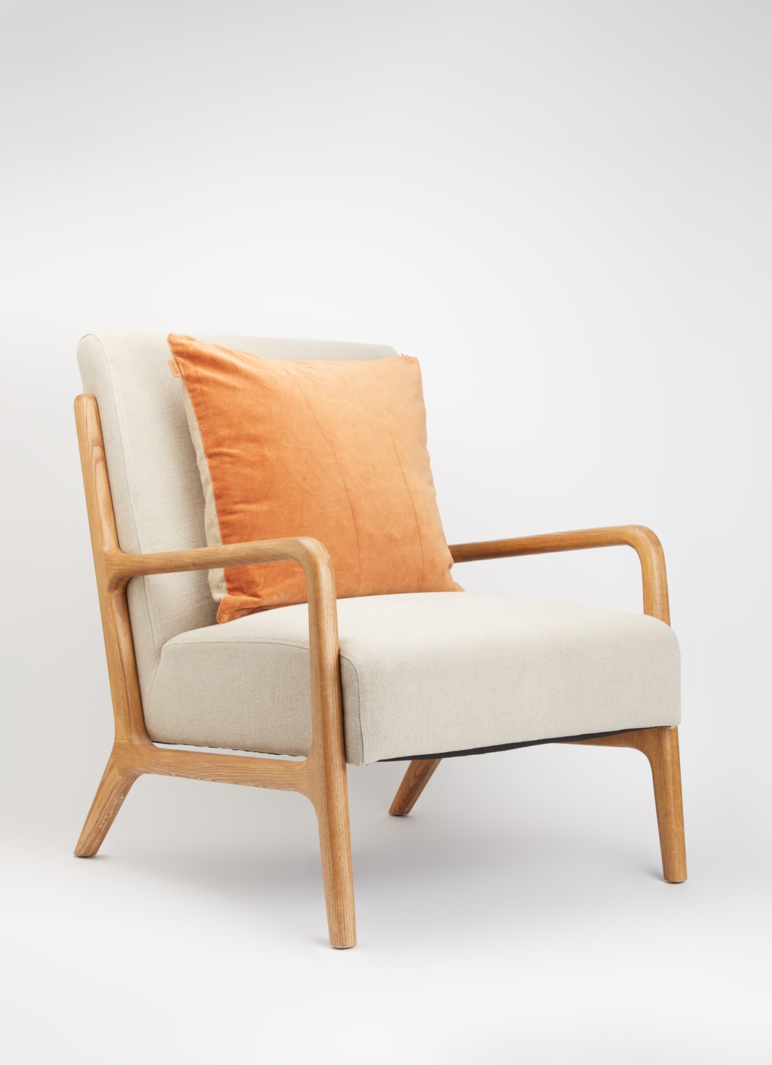 ferm LIVING Senti sierkussen 50 x 50 cm  - voorkant 2 roestbruin