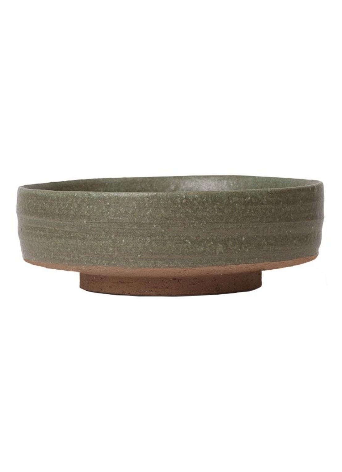 ferm LIVING Serena fruitschaal Ø18 cm - voorkant groen