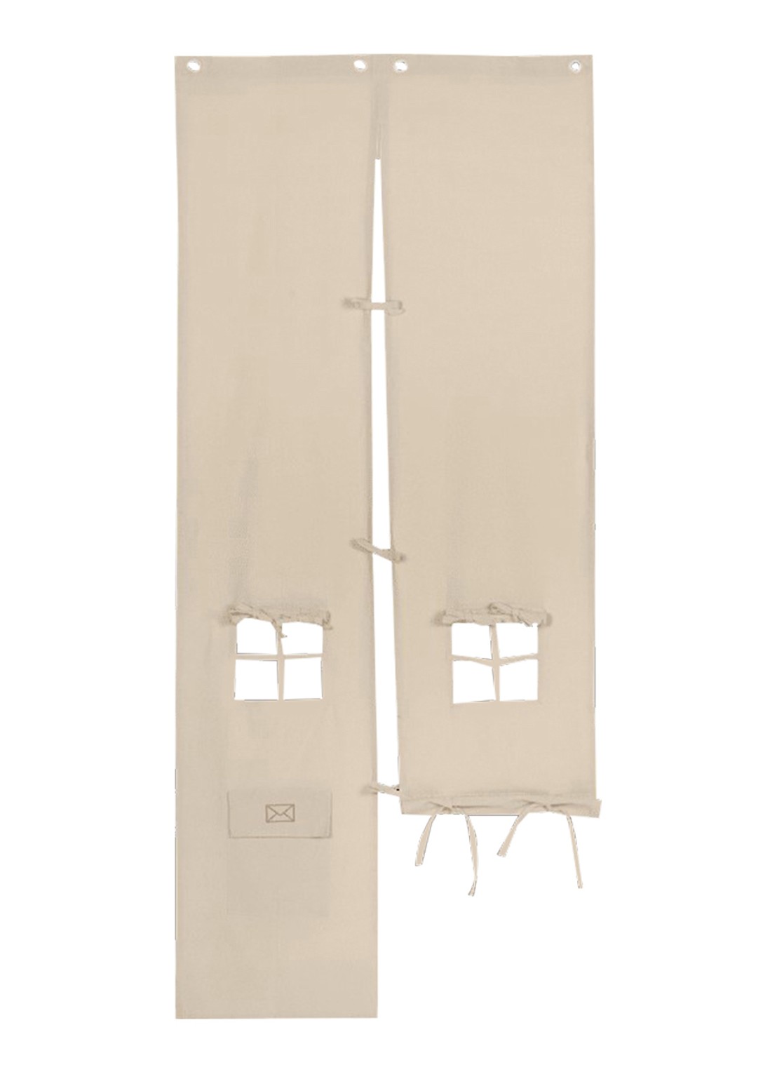 ferm LIVING Settle deurgordijn - voorkant 2 gebroken wit