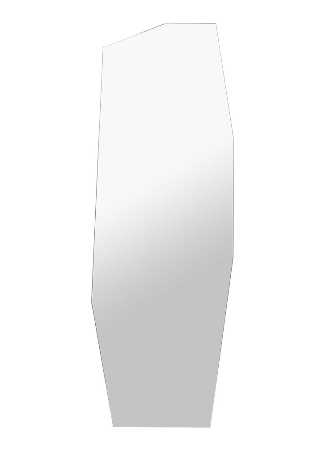 ferm LIVING Shard spiegel 58 x 165 cm - voorkant zwart