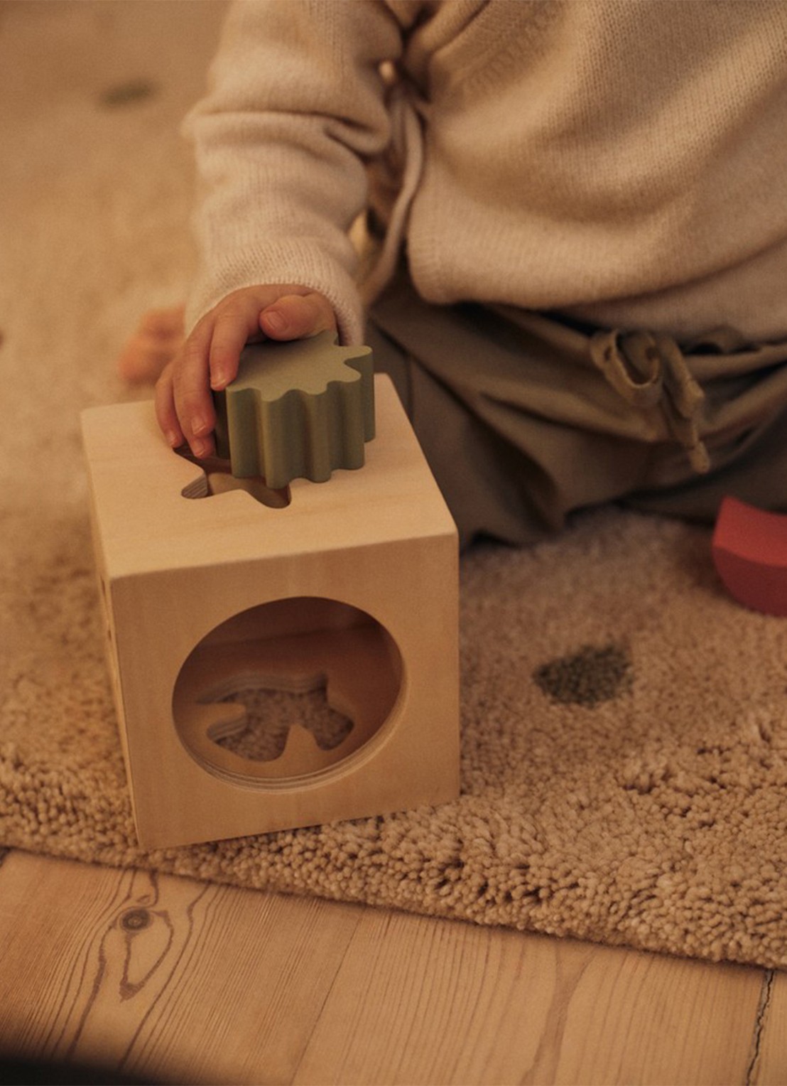 ferm LIVING Skye blokken - detail 2 beige