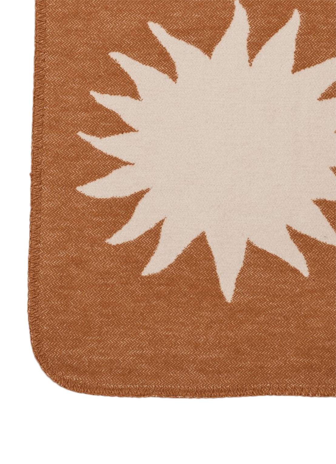 ferm LIVING Skye plaid 120 x 80 cm - achterkant 4 oranje
