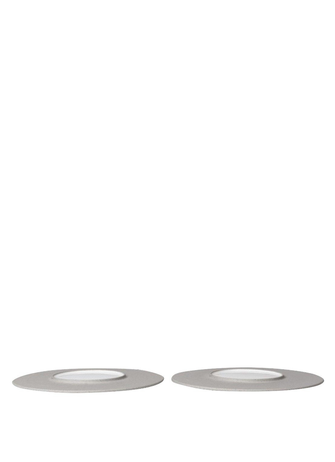 ferm LIVING Sonae dinerbord 28 cm set van 2 - detail lichtgrijs
