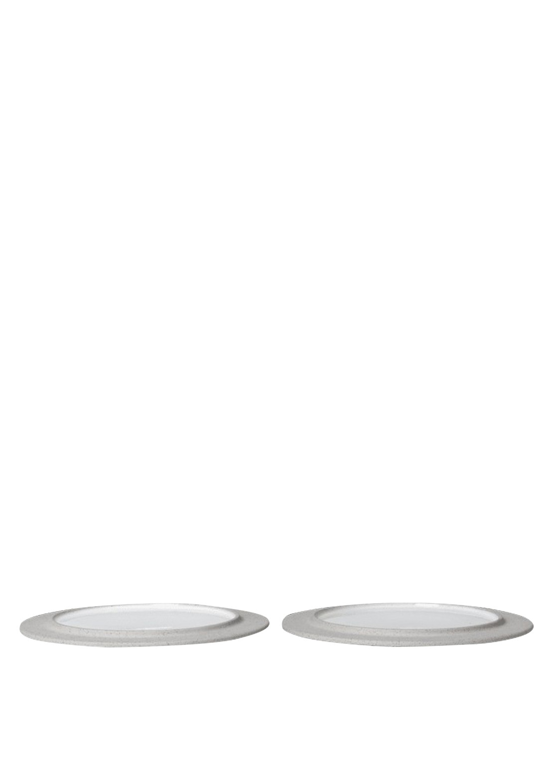 ferm LIVING Sonae gebaksbordje 22 cm - voorkant 3 lichtgrijs
