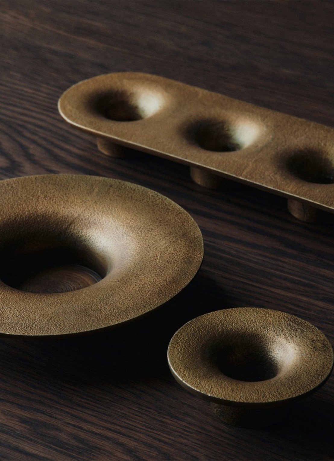 ferm LIVING Soothe kandelaar - detail 4 brons